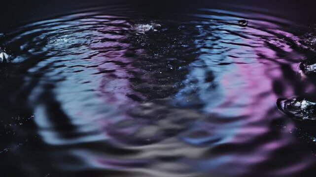 Seamlessly looping abstract background showing intense temporal distortion and digital ripple effects propagating across a dynamic surface visual, background loop, science