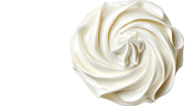 Creamy white yogurt with smooth thick texture and rich dairy appearance ideal for breakfast bowls, desserts, and healthy recipes isolated on white background