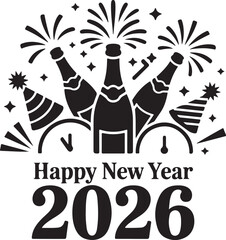 New Year Firework Vector Collection