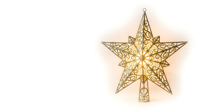 golden christmas star - Powered by Adobe