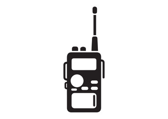 Fototapeta premium Walkie talkie icon, Walkie talkie silhouette vector