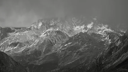 Gardinen Gletscher black and white  © YAO