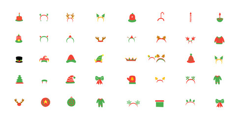 set of Christmas accessories 