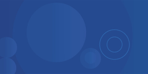 Abstract blue background with circles. Vector illustration