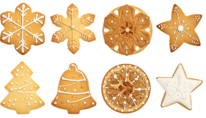 Christmas Cookie Set Assorted PNG
