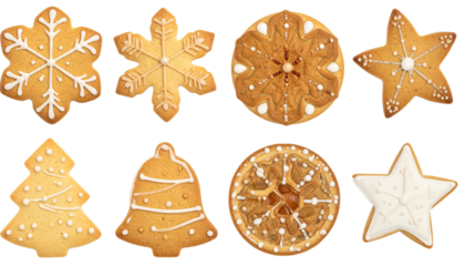  Christmas Cookie Set Assorted PNG
