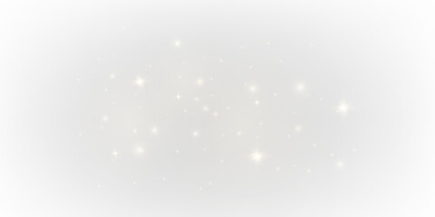 Obraz premium White luminous dust flows in a soft drifting stream, leaving a shimmering radiant trail. Tiny particles sparkle with cool clarity. The glowing mist adds a calm magical atmosphere.