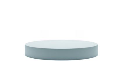 White cylindrical object isolated on transparent background