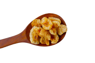 Crispy pork cracklings, a crunchy savory snack.