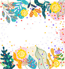 Fototapeta premium vector illustration of an abstract floral background