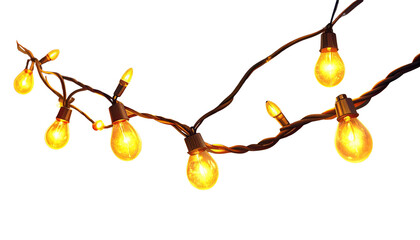  Christmas Lights Twisted Garland PNG