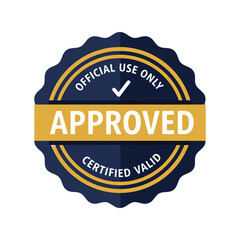 Official approved certified valid stamp badge   quality guarantee