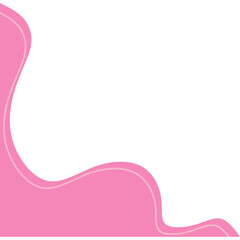 Pink Aesthetic shape corner
