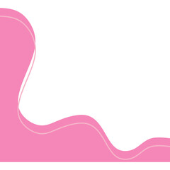 Pink Aesthetic shape corner