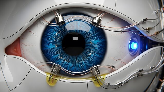 inside of an eye - Powered by Adobe