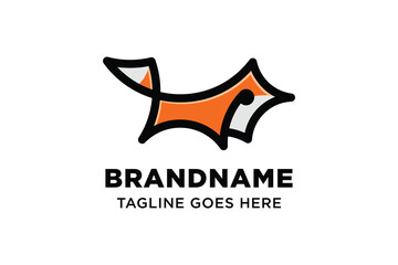 Fox Technology Simple Logo, symbolizing agility, intelligence, and digital innovation