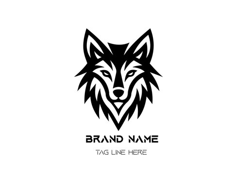 fox head vector for brand	