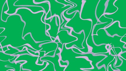 Abstract background featuring fluid, wavy lines in light purple against a vibrant green backdrop. The dynamic pattern creates a sense of movement and visual interest