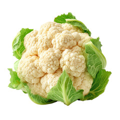 Close-up of a fresh cauliflower head