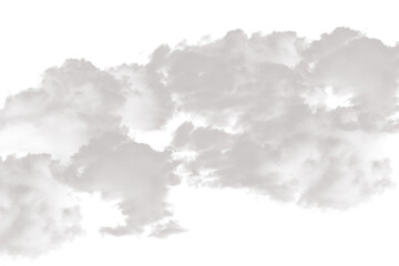 Obraz premium Realistic cloud illustration a fluffy vapor in the sky 