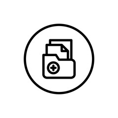 Medical History line icon