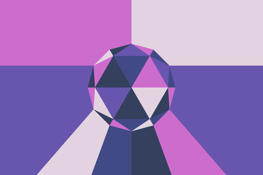 Abstract polygonal ball