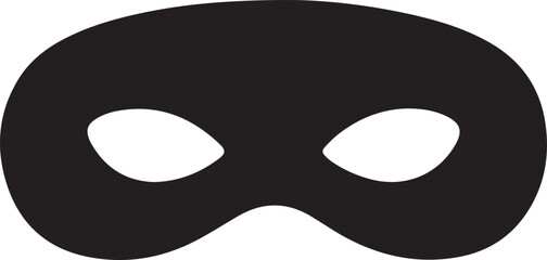 Mask halloween super hero silhouette vector flat illustration design