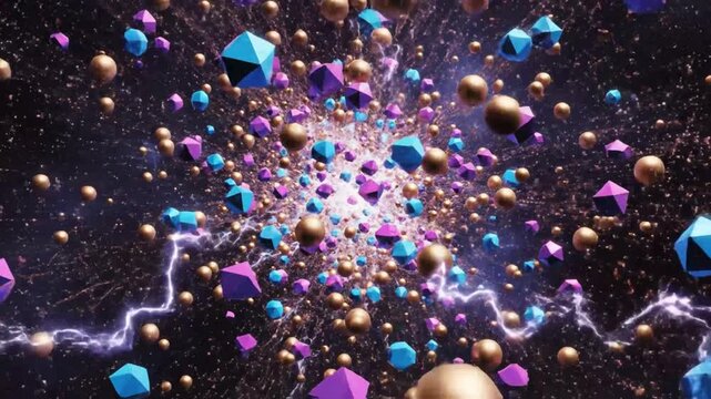 Cosmic convergence polyhedral spheres and lightning bursts