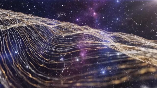 Cosmic flow interwoven through starlight
