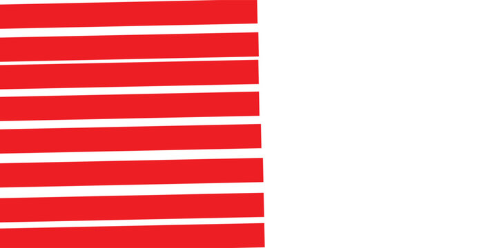 Long and thin red arrow isolated on a transparent background. Straight vector arrow icon.