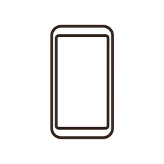 ベゼル付きスマートフォンのイラスト