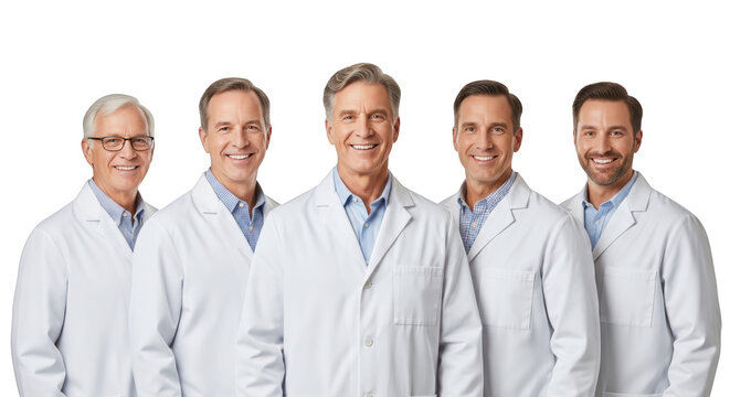 Modern group of smiling medical professionals still life photo highlighting doctors, medical, professionals ideal for branding or digital marketing content