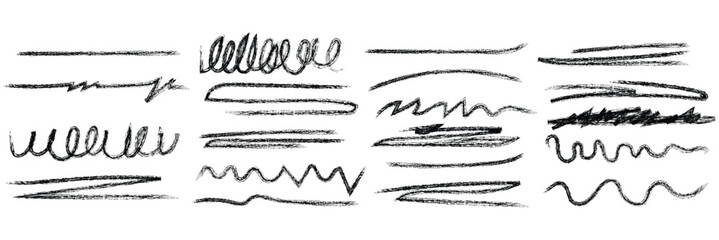 Red squiggle brush scribble underline. Marker pen emphasis highlight red swoosh stroke. Vector swoosh brush underline set for accent, marker emphasis squiggle element. Vector stock illustration Line 