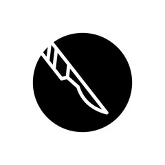 surgical blade Glyph Icon