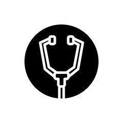 Stethoscope Glyph Icon