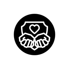 Insurance Glyph Icon