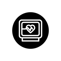 Cardiogram Glyph Icon