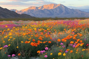 A vibrant field of wildflowers