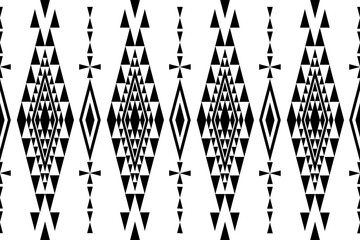 Ethnic seamless, Native patterns with simple shapes. Tribal and ethnic fabrics. Simple geometric pattern elements are best used in design, textile printing.