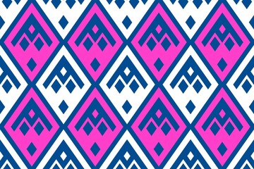Ethnic seamless, Native patterns with simple shapes. Tribal and ethnic fabrics. Simple geometric pattern elements are best used in design, textile printing.