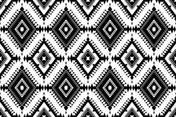 Ethnic seamless, Native patterns with simple shapes. Tribal and ethnic fabrics. Simple geometric pattern elements are best used in design, textile printing.