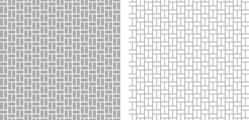 Pattern Seamless Brick Basketweave Parquet Tiling