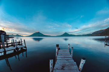 Obraz premium Lago de Atitlán, Sololá