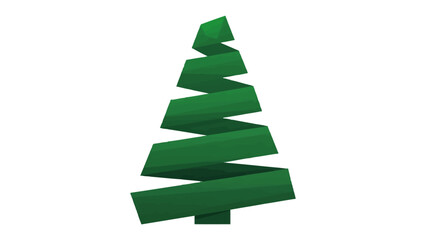 Minimalist Christmas Tree: A vibrant green, abstract representation of a Christmas tree, designed with clean lines and a modern aesthetic, embodies the spirit of the season.
