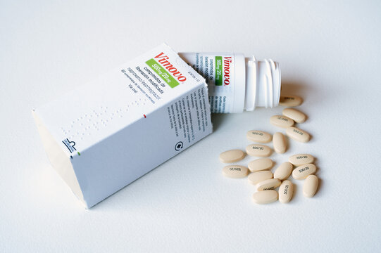 VIMOVO contains two different medicines called naproxen and esomeprazole.