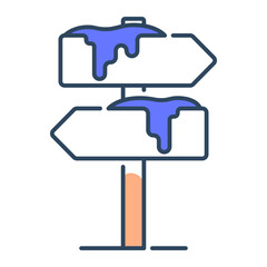 Direction sign icon. arrow, guide, navigation, signpost, path, direction, travel, road, pointer, symbol