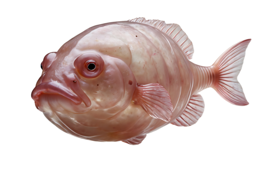Blobfish Isolated White Background, Transparent PNG - Powered by Adobe
