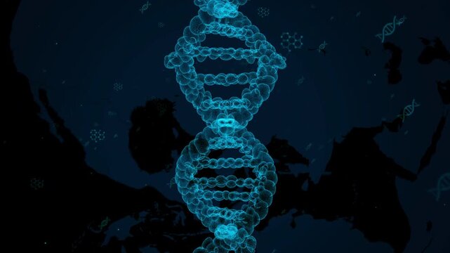 Human brain DNA in medicine and science concept - Powered by Adobe