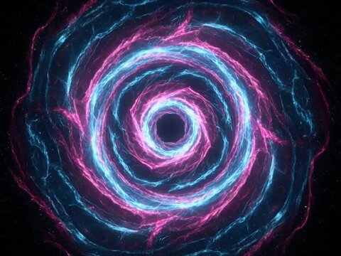 Futuristic neon tunnel loop animation with glowing lights and cyberpunk vibe. Perfect for VJ loops, motion graphics, music visuals, and digital backgrounds.