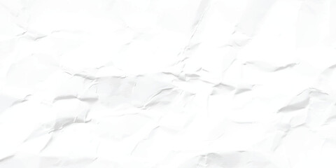 Obraz premium Crumpled white paper texture background with abstract distressed pattern wall